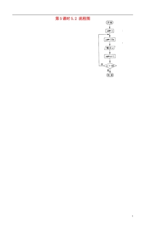 高中数学 5.2.4流程图学案2 苏教版必修3-苏教版高二必修3数学学案