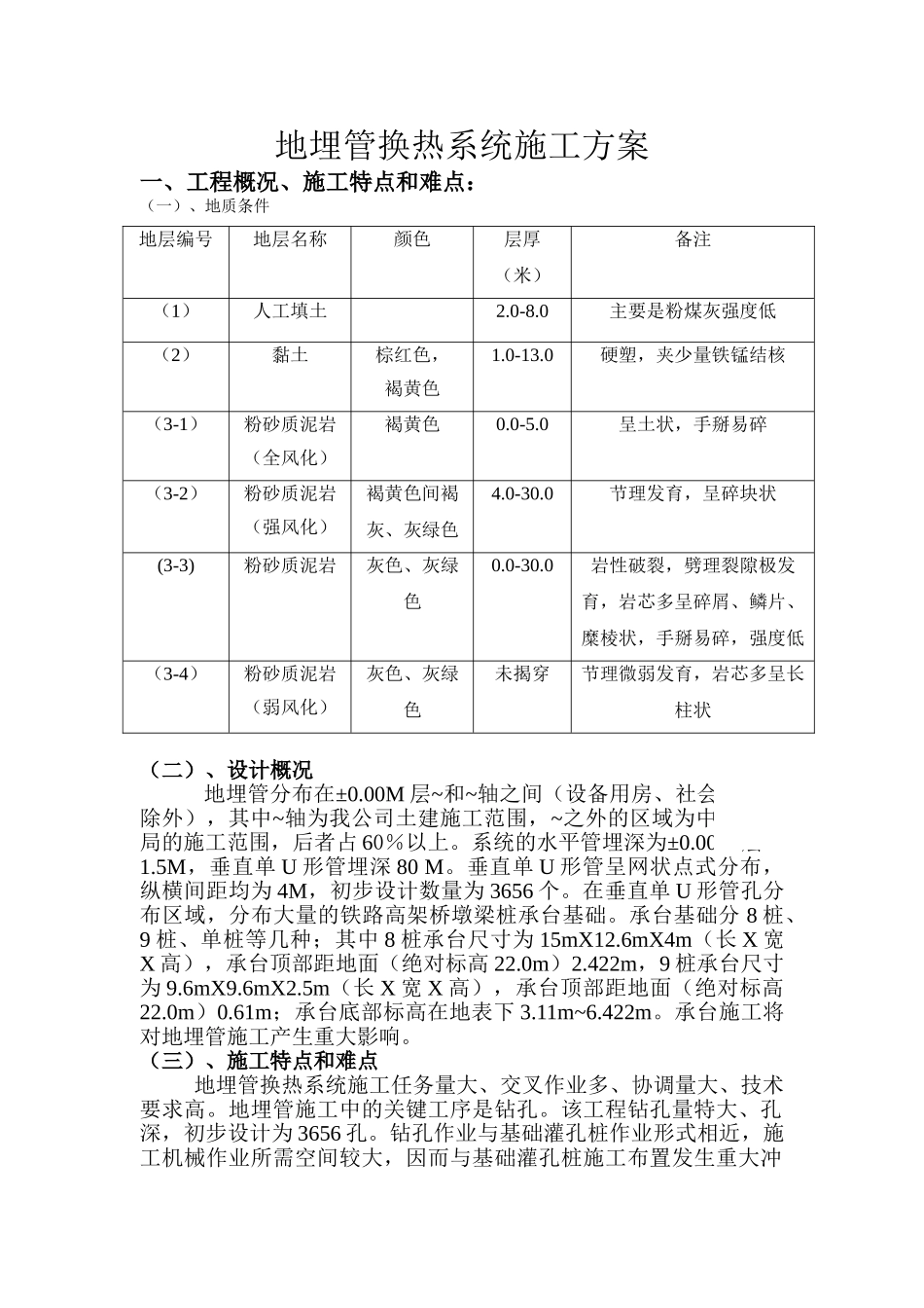地埋管换热系统施工方案_第1页