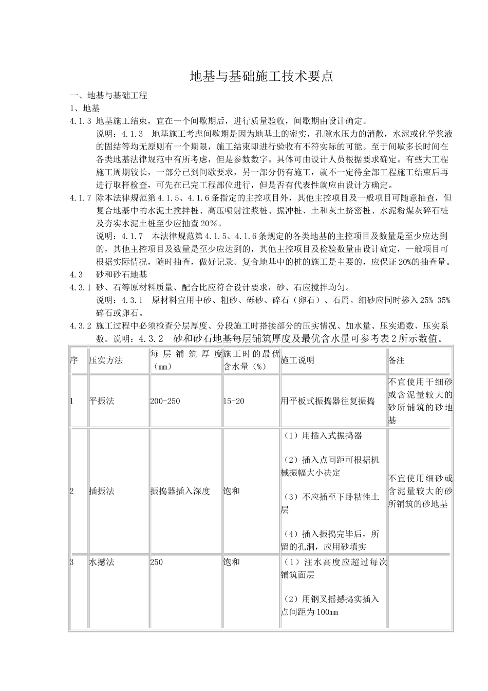 地基与基础施工技术要点_第1页