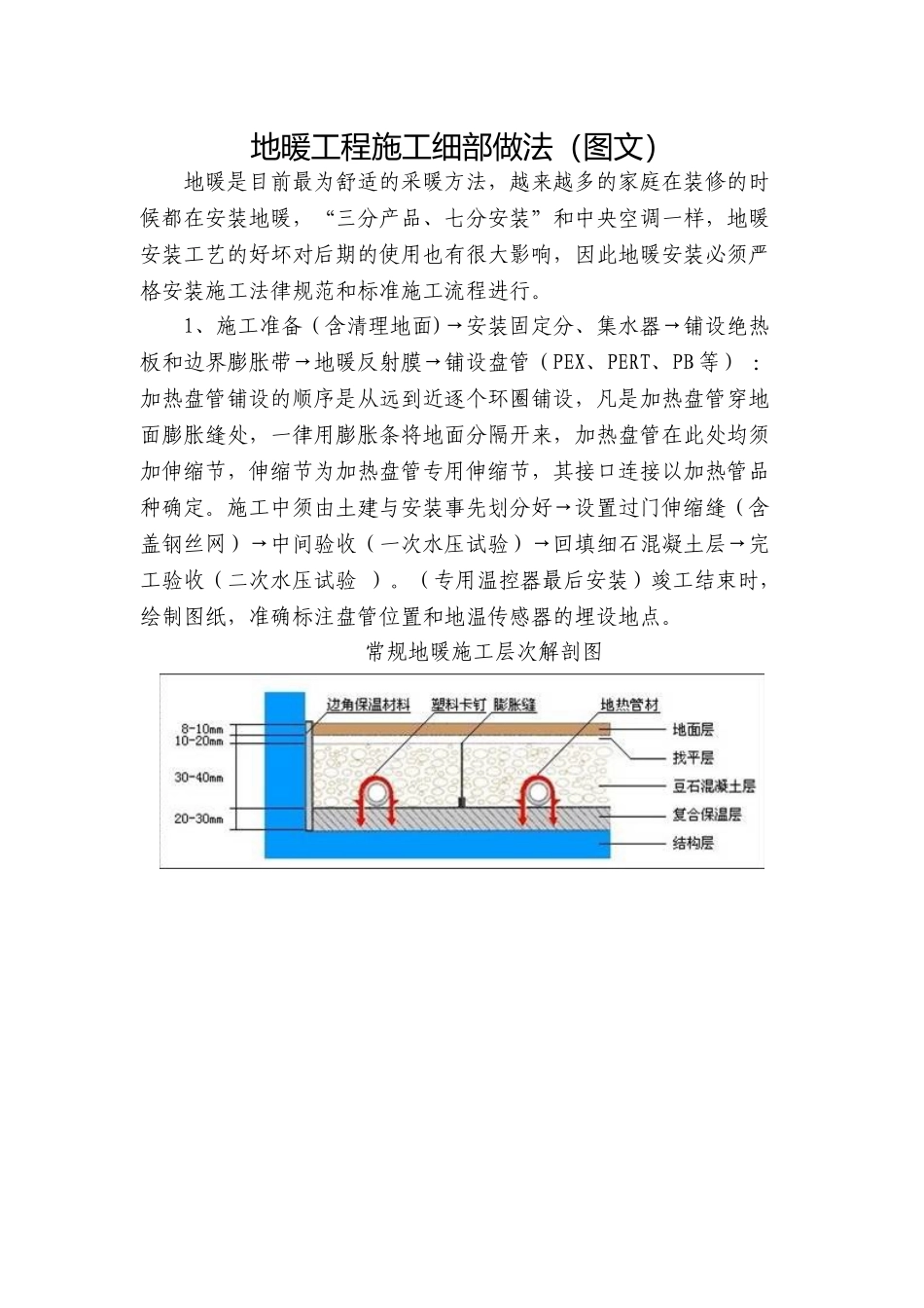 地暖工程施工细部做法_第1页