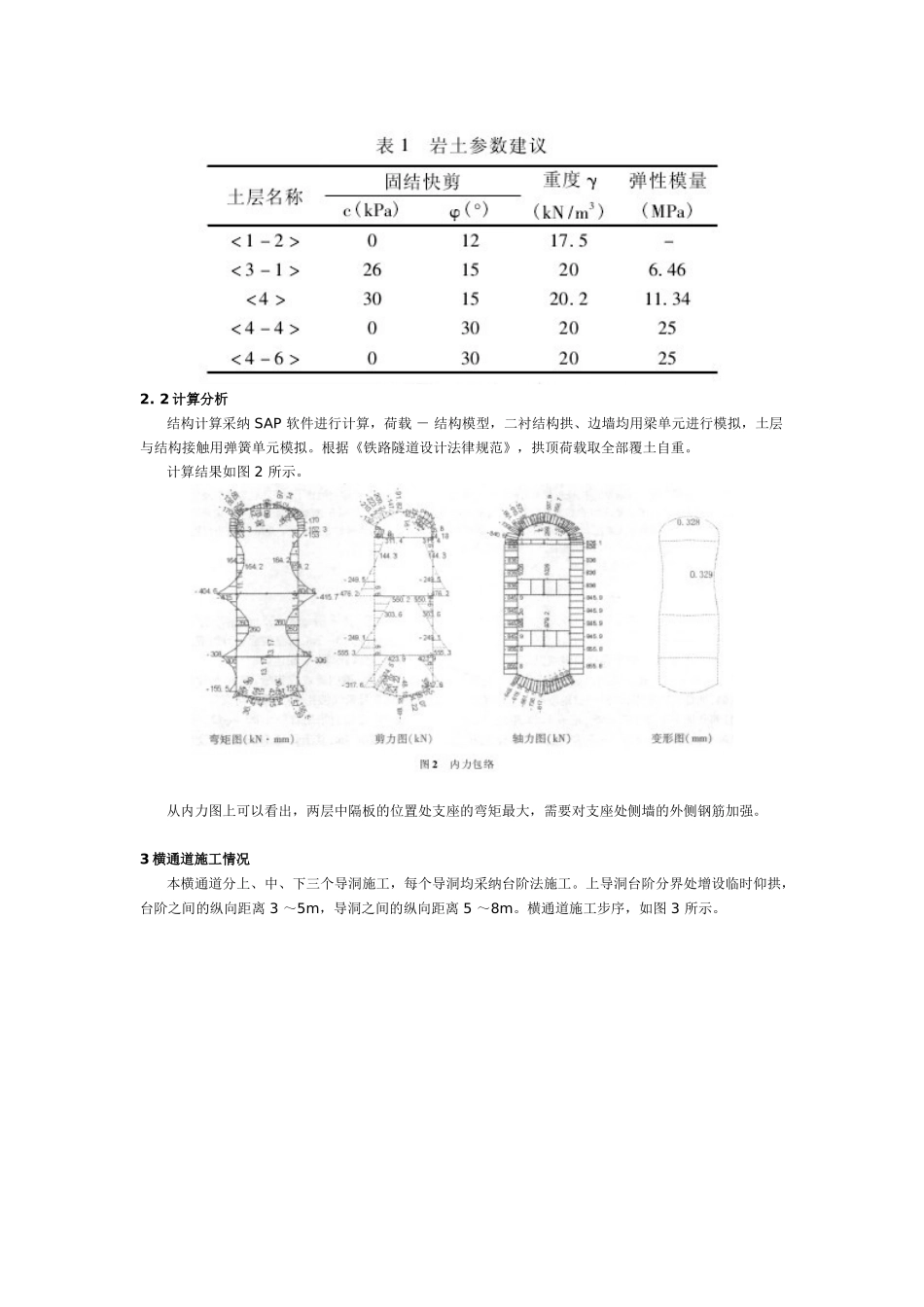 地铁单洞多层暗挖通道设计与施工技术_第2页