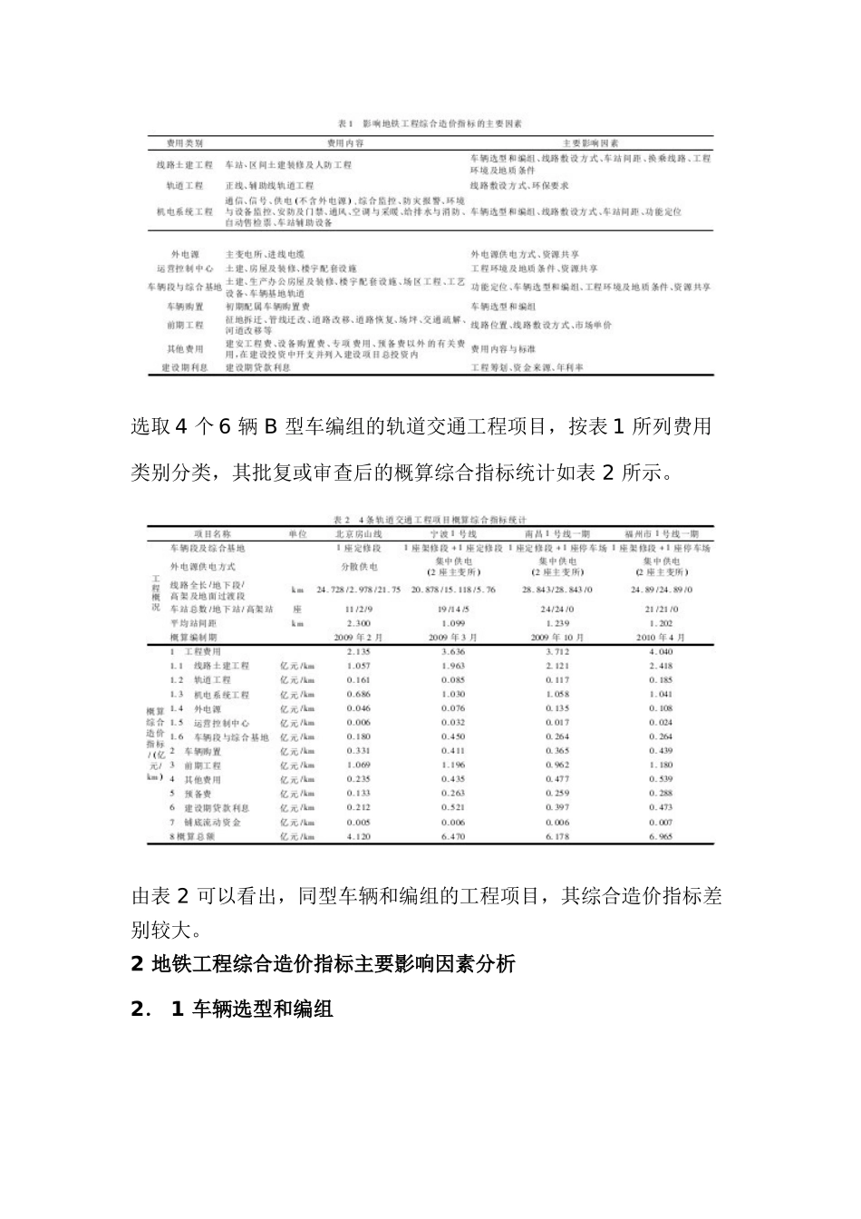 地铁工程综合造价指标解析_第2页