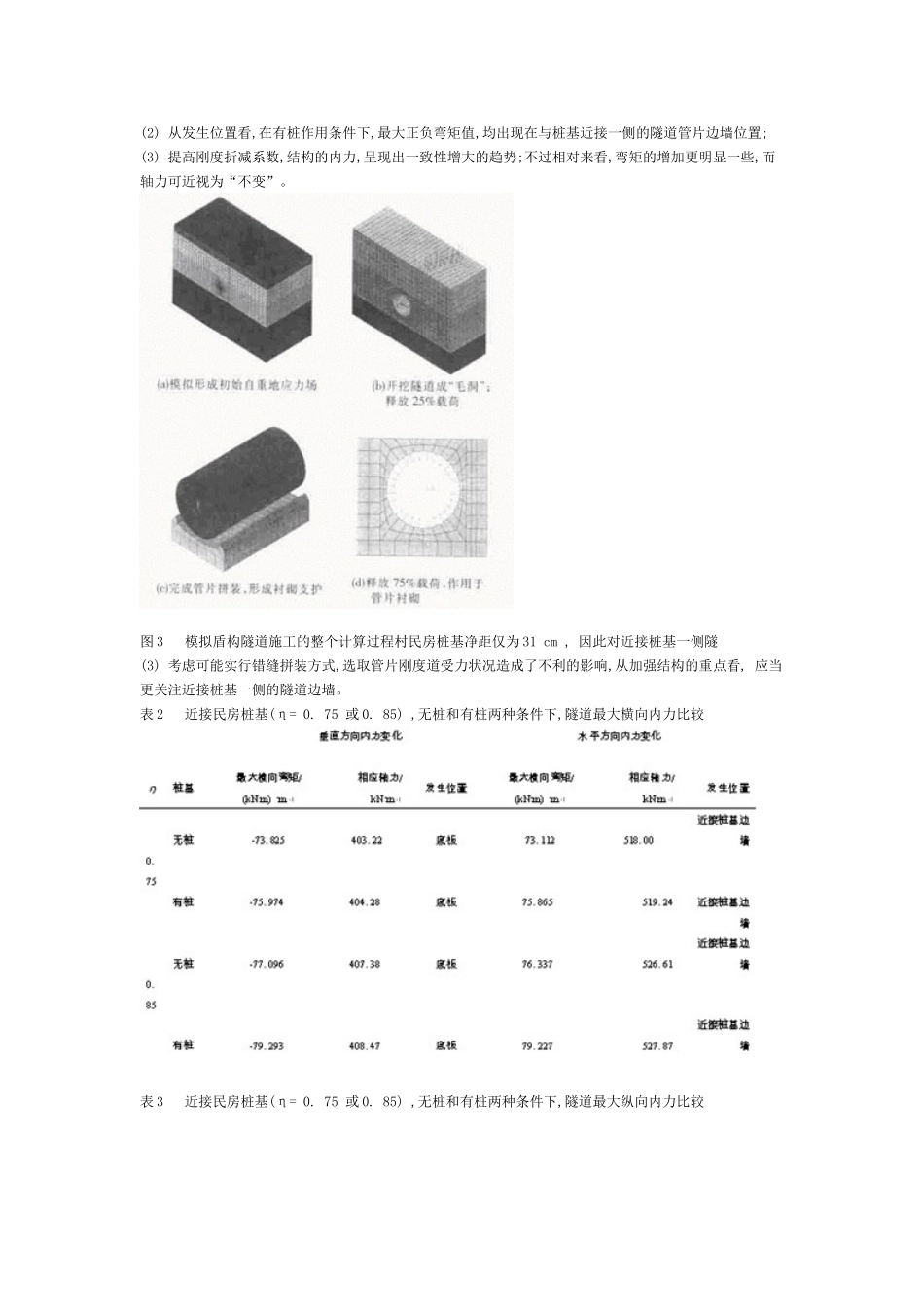 地铁盾构隧道近接桩基的施工力学行为研究_第3页
