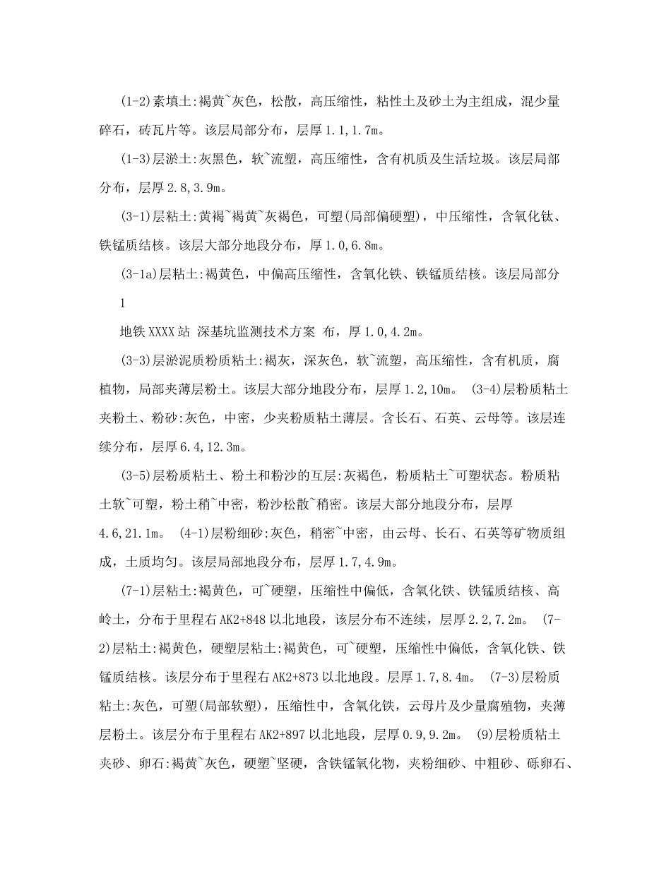 地铁项目深基坑监测技术方案_第2页