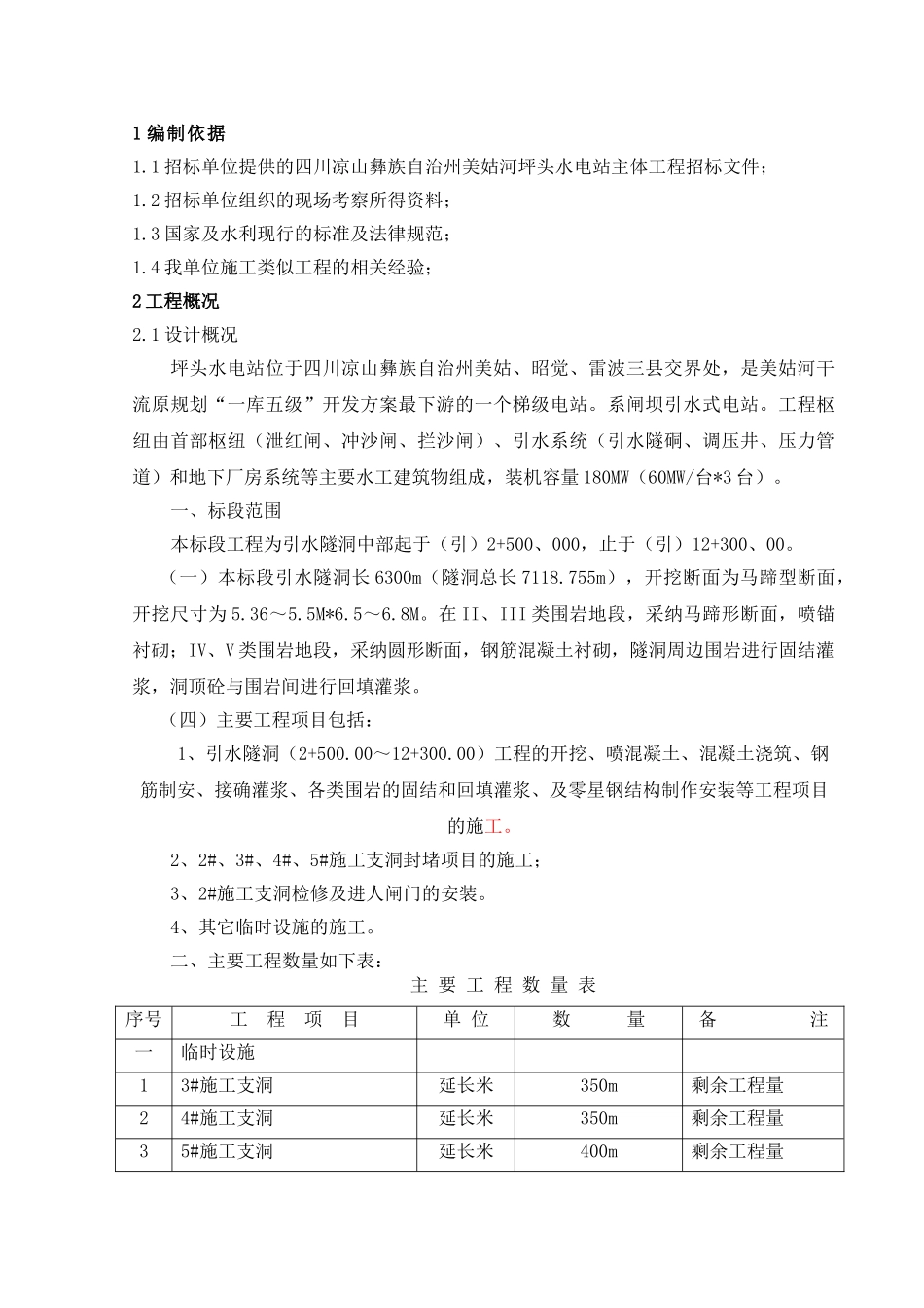 坪头水电站施工组织设计_第1页