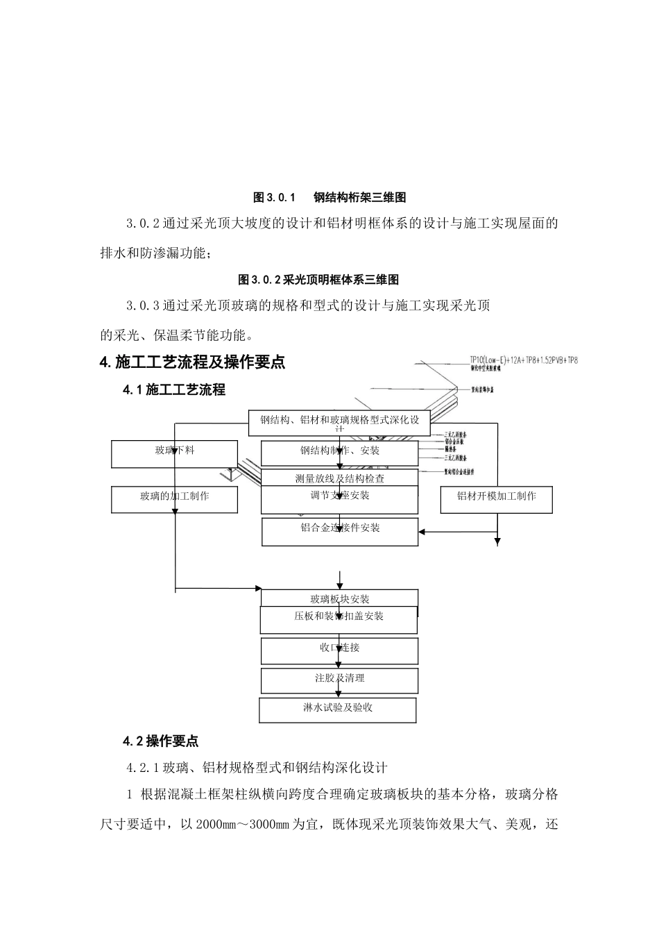 坡屋面框支全透明采光顶施工技术总结_第3页