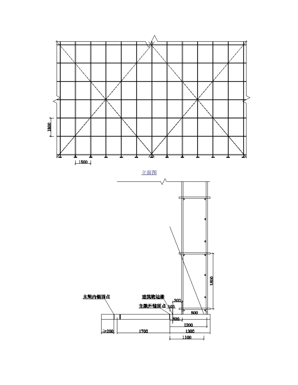 型钢悬挑脚手架计算书悬挑1.3m_第2页