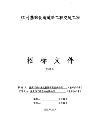 城中村基础设施道路工程交通工程