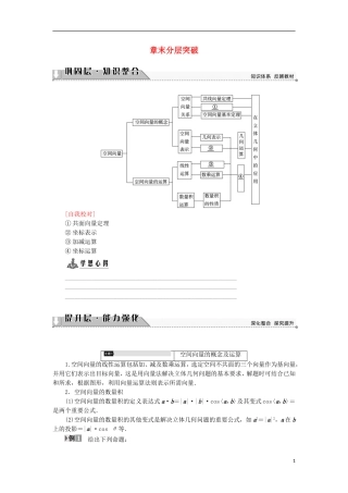 高中数学 章末分层突破3学案 新人教B版选修2-1-新人教B版高中选修2-1数学学案