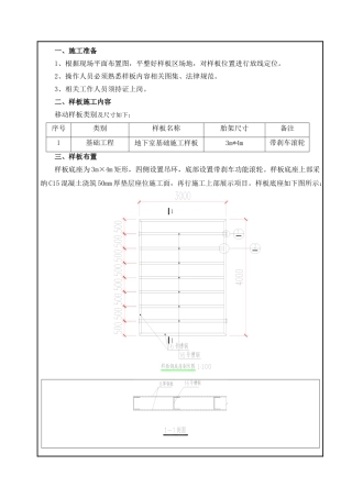 城市之光--移动样板施工技术交底