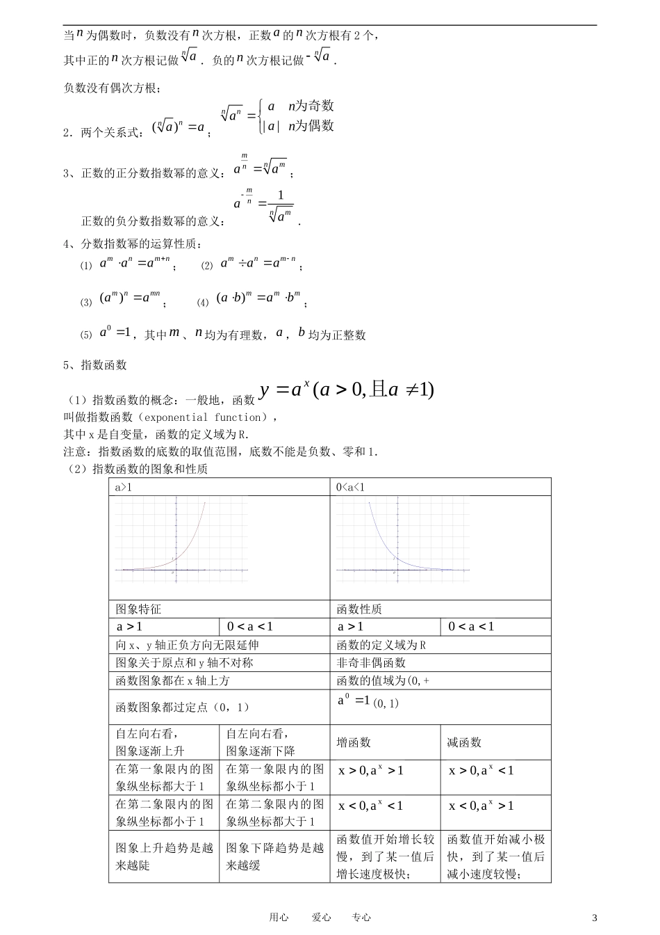 高中数学 知识点素材 新人教A版必修1_第3页