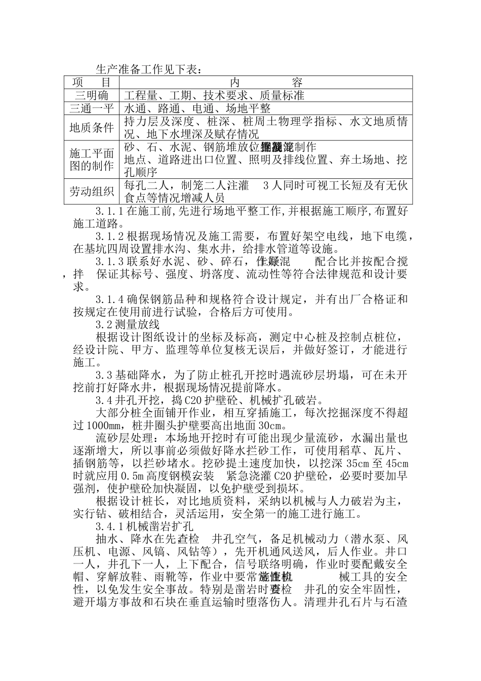 城市广场人工挖孔桩基础施工方案_第2页