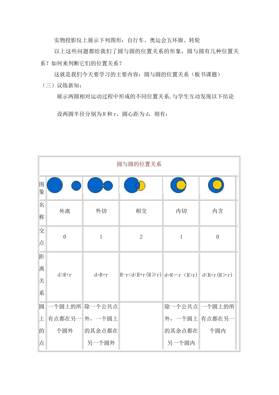 高中数学 圆与圆的位置关系学案_第2页