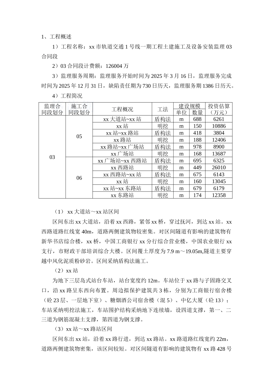 城市快轨土建及设备安装工程监理大纲_第3页