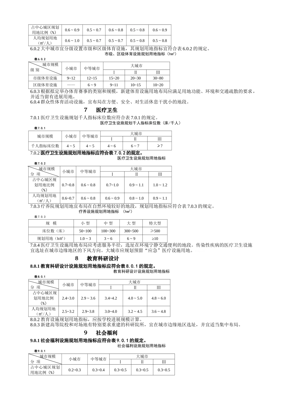 城市的公共服务设施规划要求规范_第3页