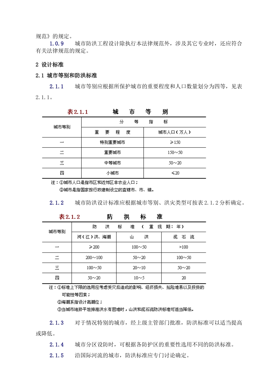 城市防洪工程设计规范cjj-50—92p_第2页