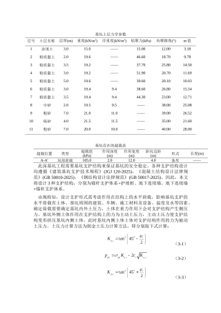 基坑支护结构设计