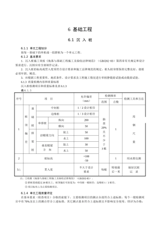 基础工程江苏某甲级水利监理质量标准之三