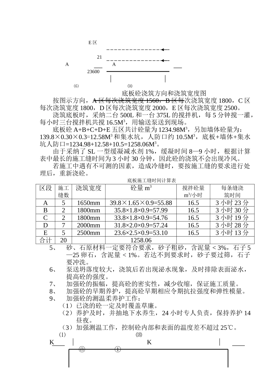 基础底板高标号大体积砼控制裂缝施工方案-8wr_第3页