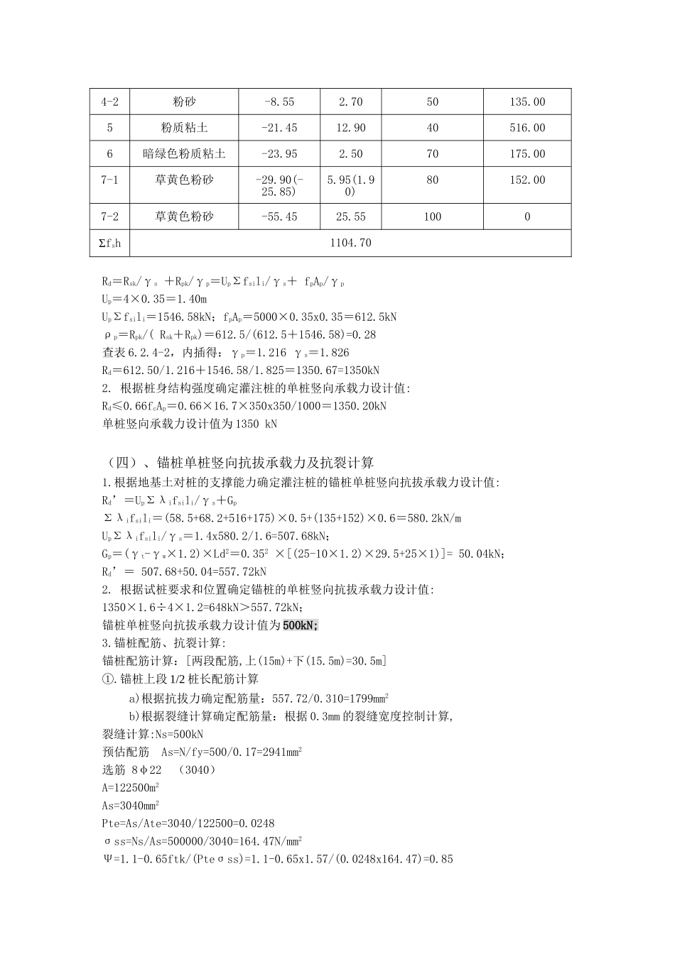 基础手算设计计算书_第3页