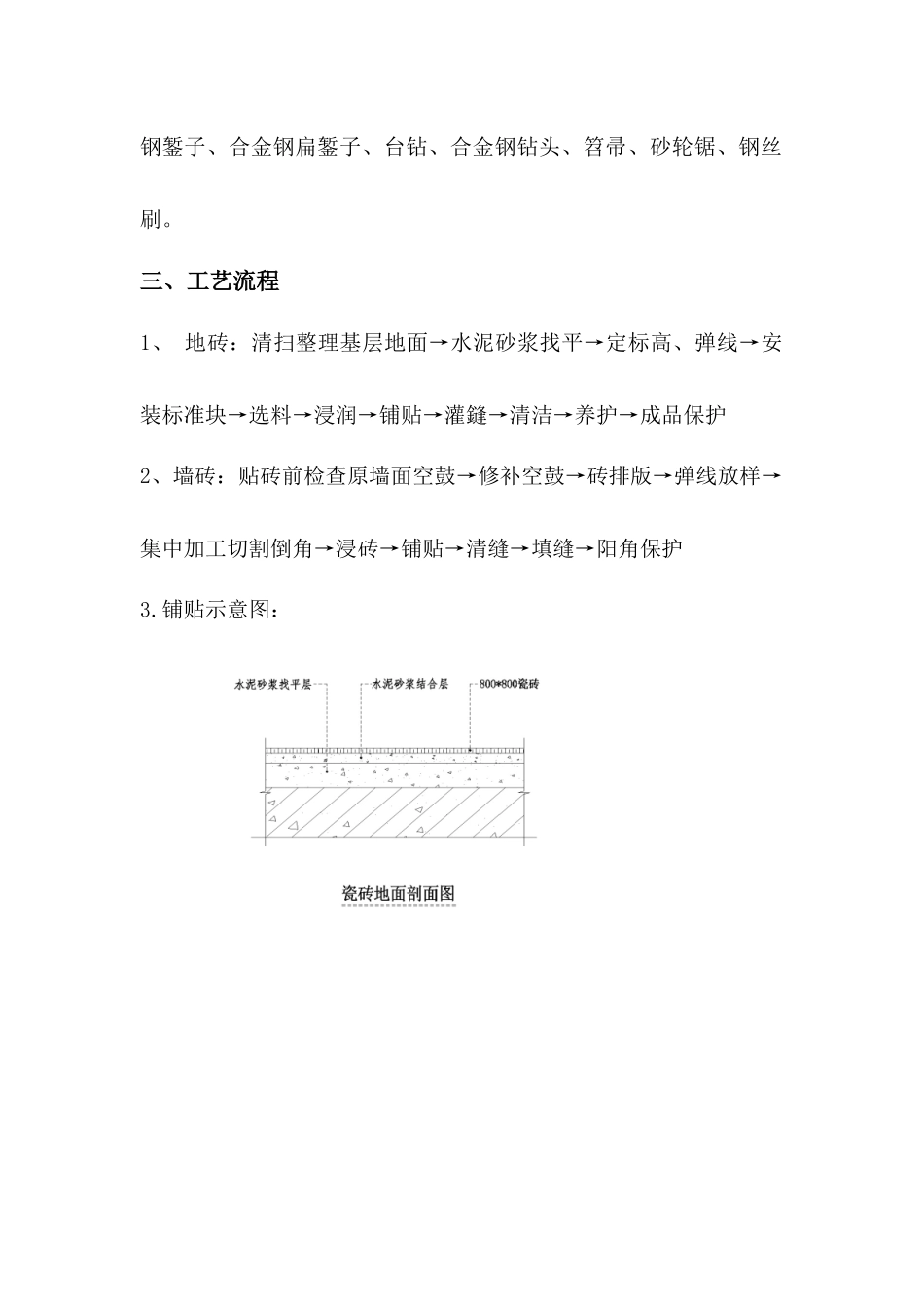 墙地砖铺贴施工方案_第2页