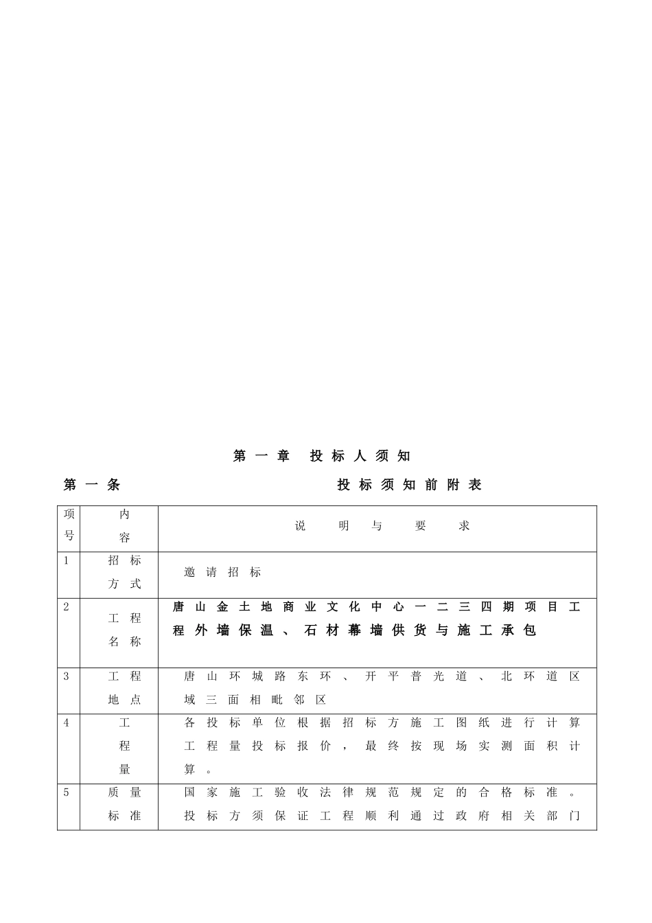 外墙石材幕墙供货与施工招标文件_第2页