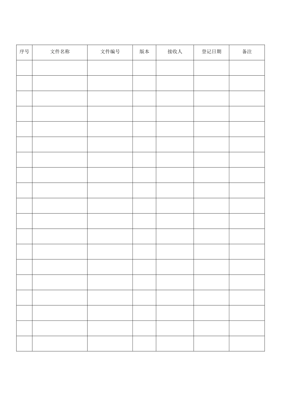 外来图纸及文件登记记录表_第2页
