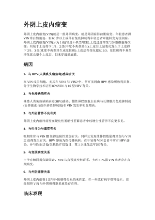 外阴上皮内瘤变VIN