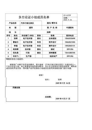 多方论证小组成员名单