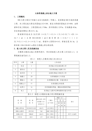 大体积承台混凝土施工方案