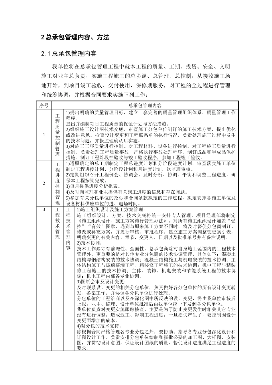 大剧院工程施工总承包管理与配合服务措施_第2页
