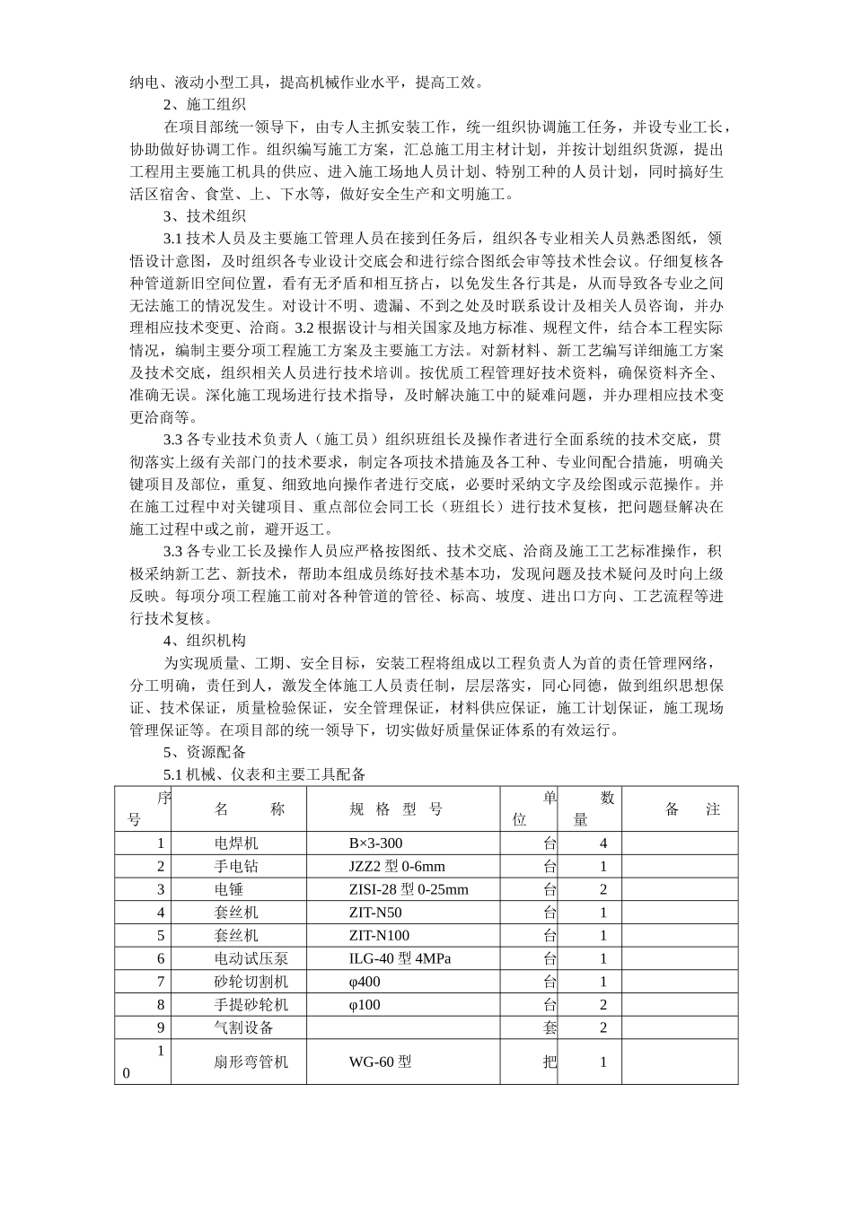 大厦锅炉房改造工程施工组织设计_第3页