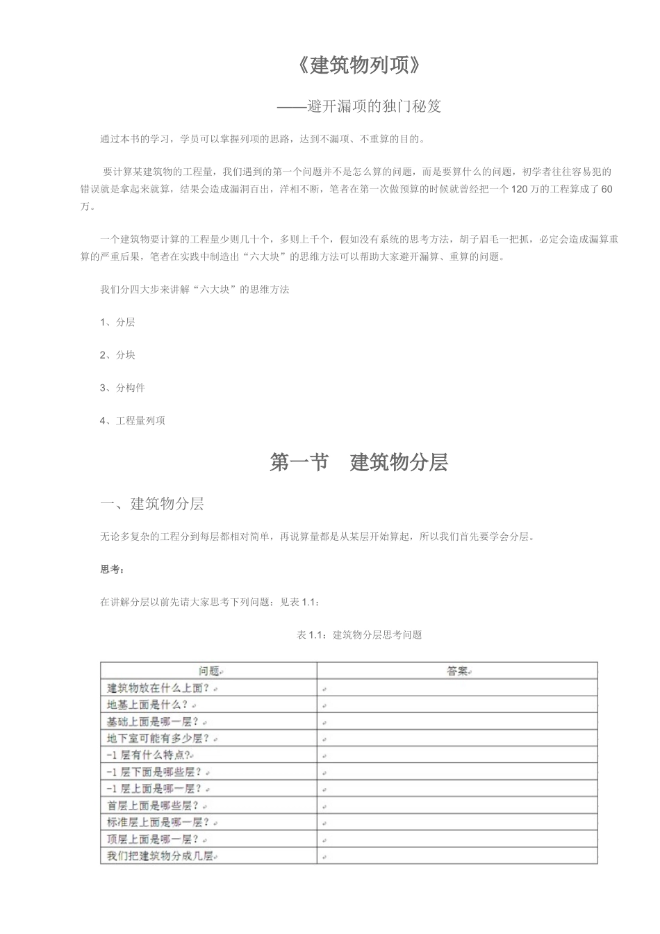 房建预算新手上路之建筑物列项_第1页