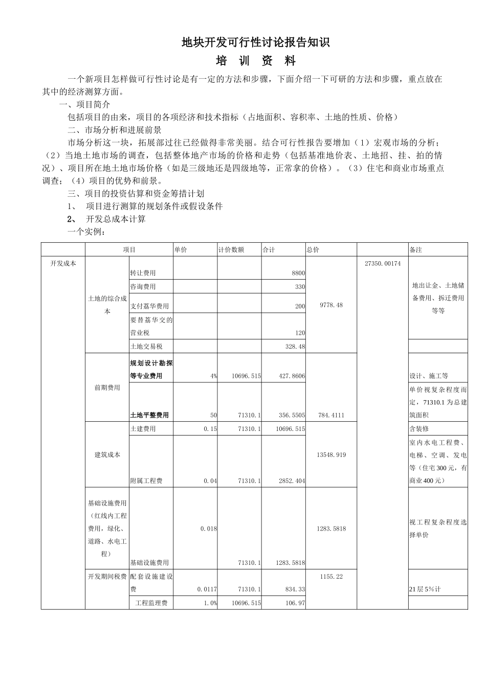 拓展部投资测算培训讲义_第1页