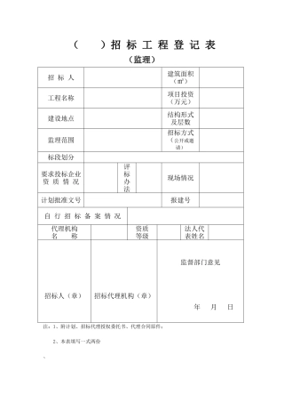 招投标文件大全