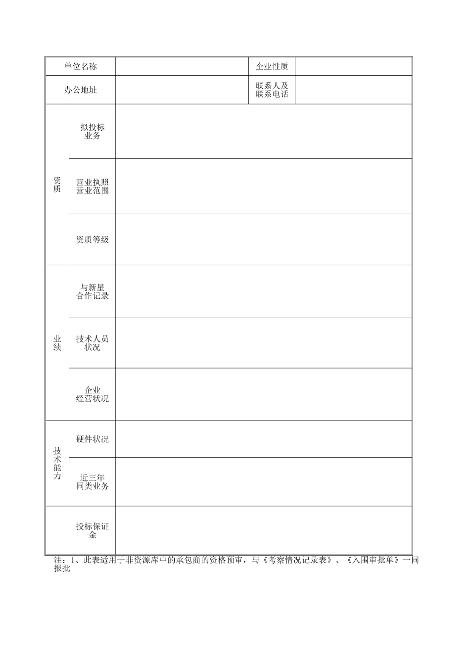 招投标用表格模板_第3页