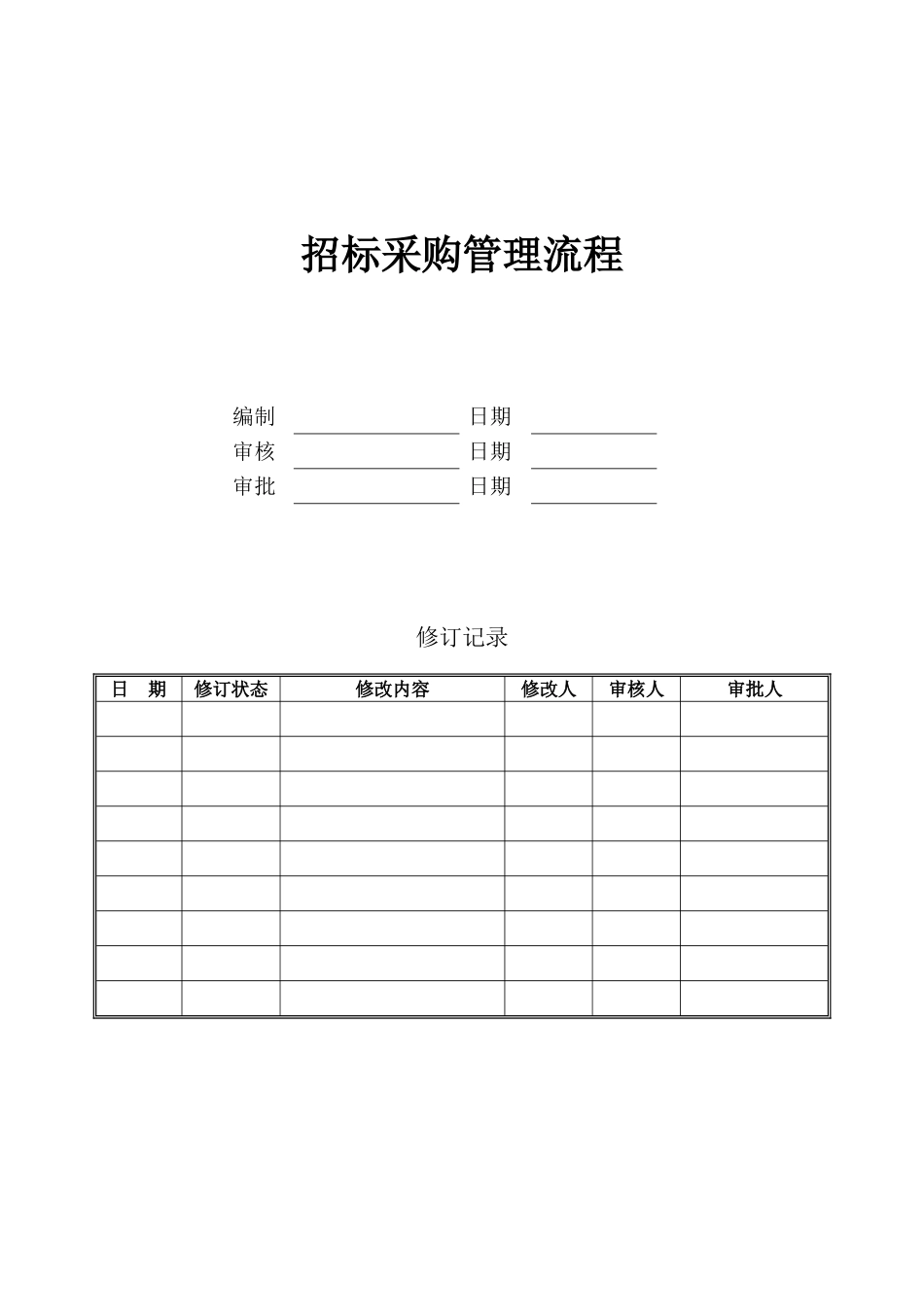 招标采购管理流程_第1页