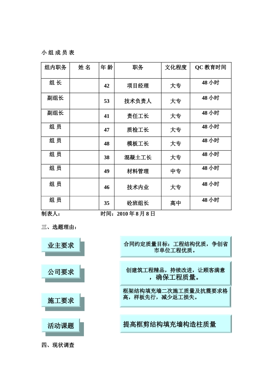 提高框剪结构填充墙构造柱质量成果汇报_第3页