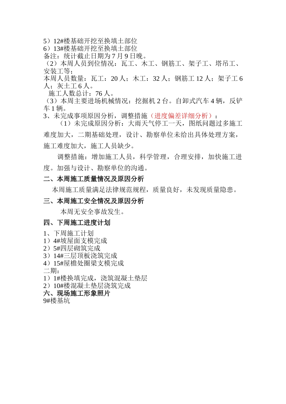 搬迁工程及搬迁整合工程施工周报_第2页