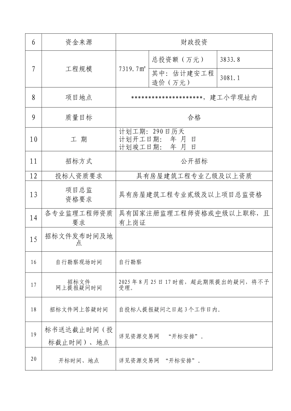 改建建工小学工程招标文件_第3页