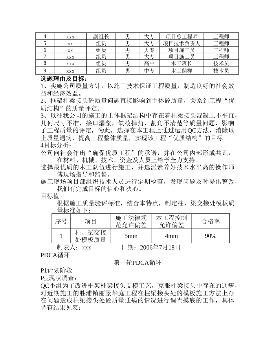 改进模板施工方法提高框架柱梁接头砼质量_第3页