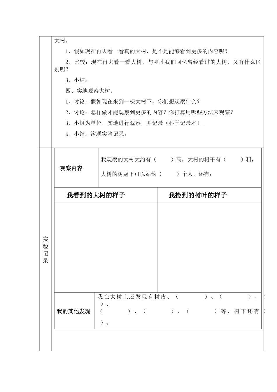 教科版科学三上《我看到了什么》word教学设计_第2页