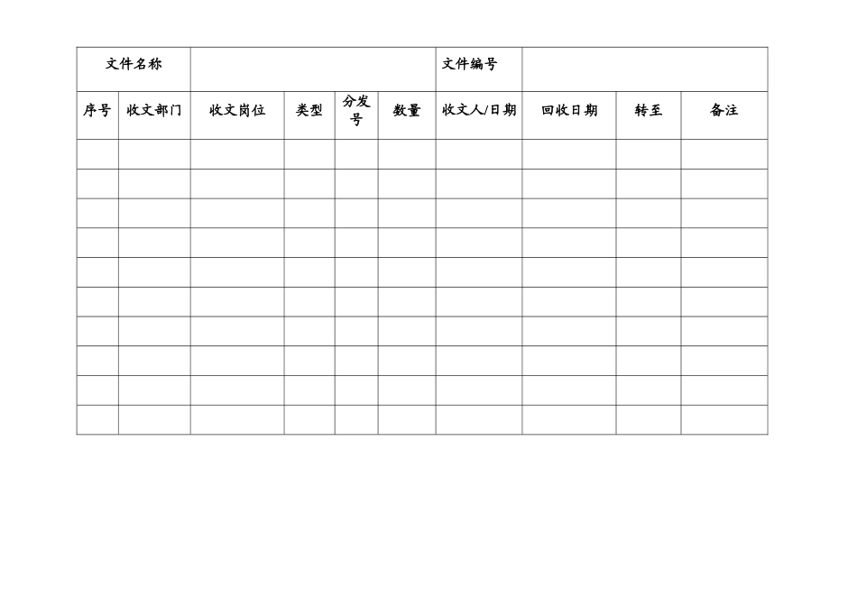 文件发放、回收记录表_第2页