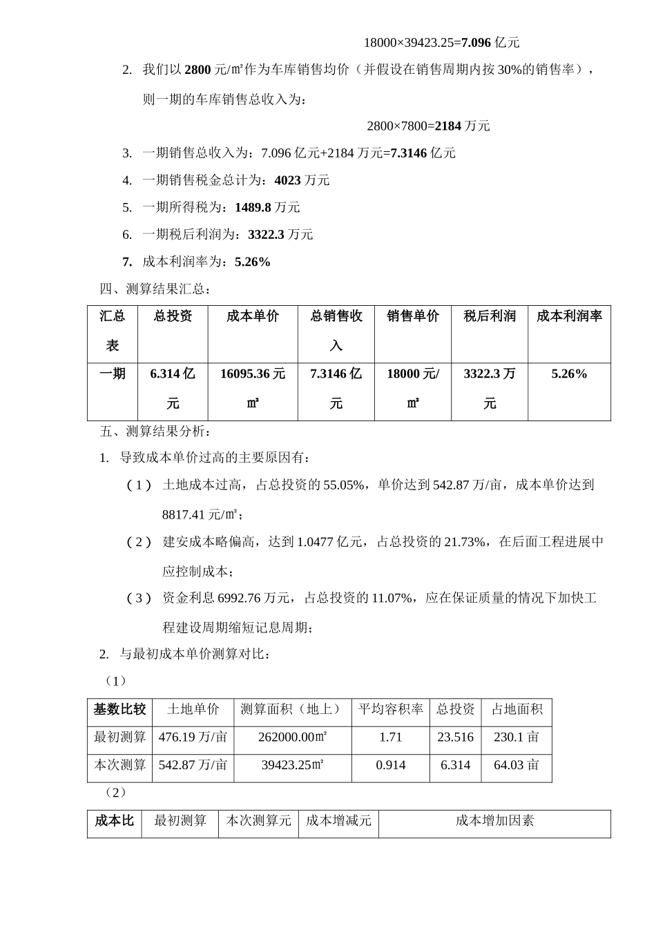 文殊院项目一期成本测算_第3页