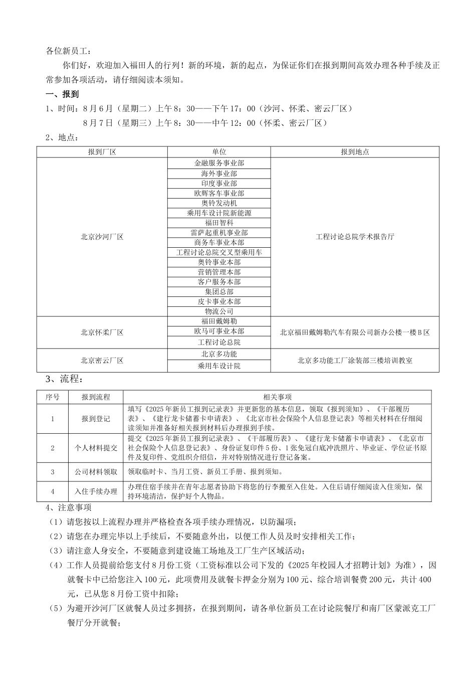 新员工报到须知综合培训与一线实习1范文_第2页