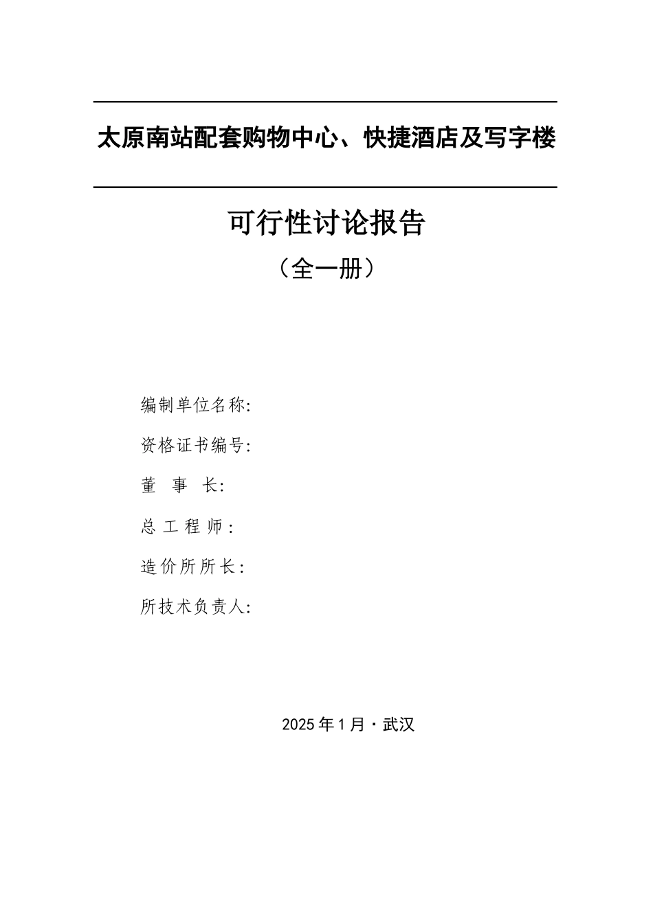 新建综合体项目可行性研究报告_第2页