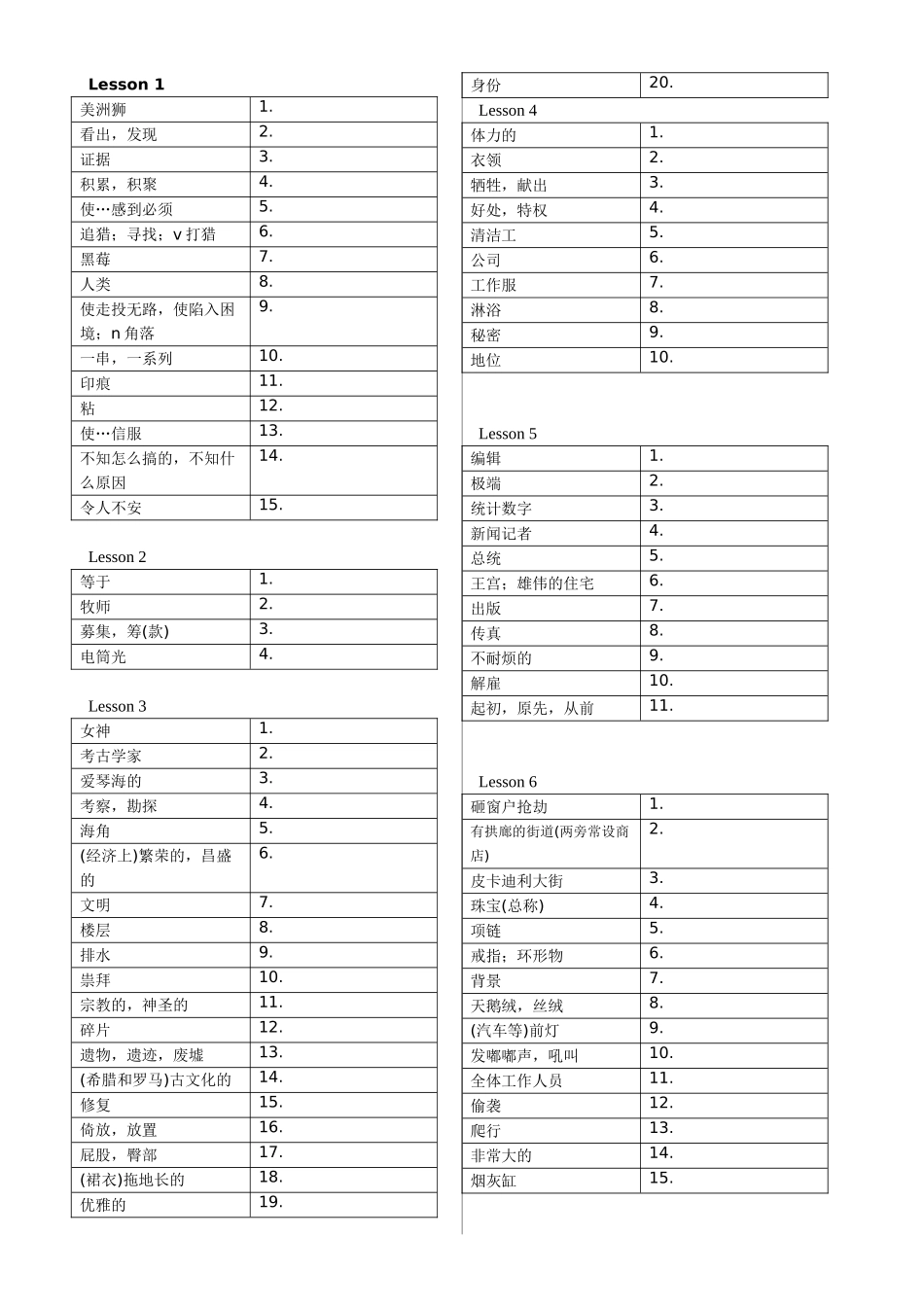 新概念第三册单词表默写用_第1页