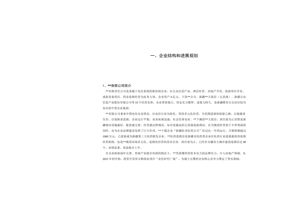 新疆鸿福房地产开发公司可行性报告_第2页