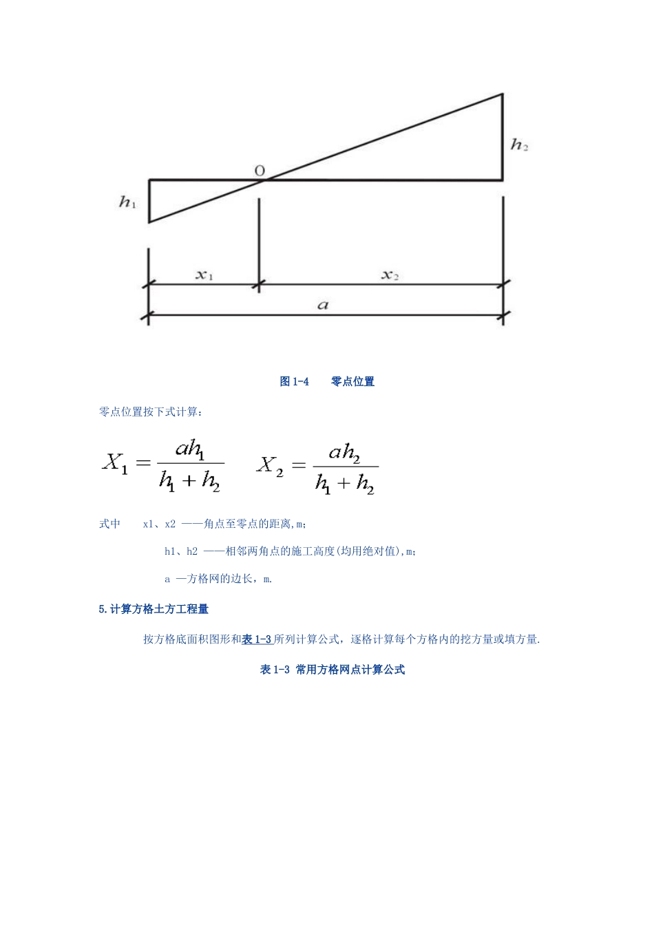 方格网计算土方量教材及例题_第3页