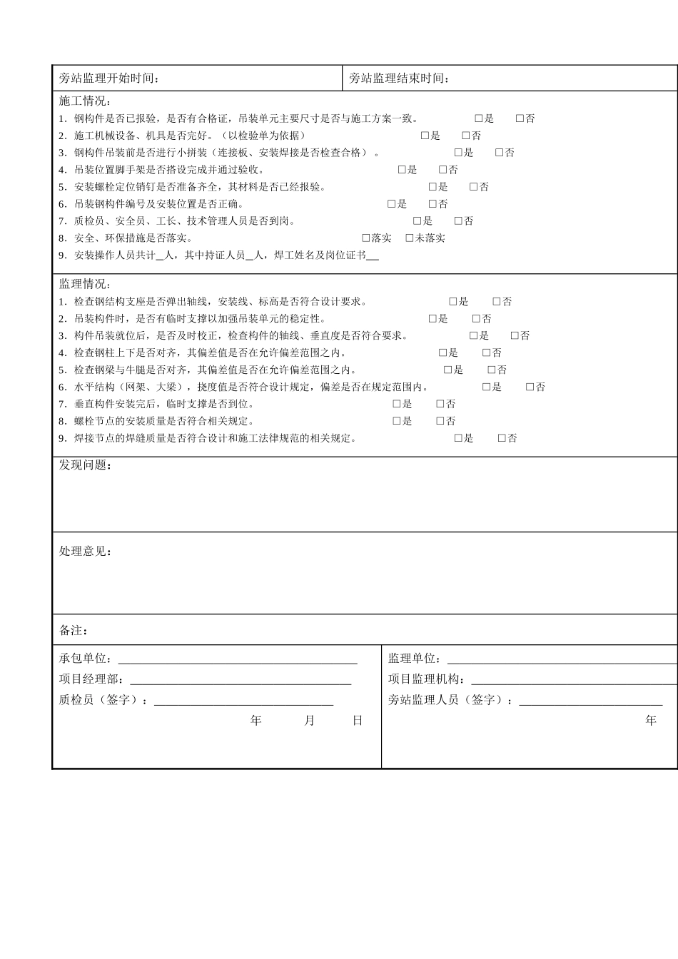 旁站监理记录表_第2页